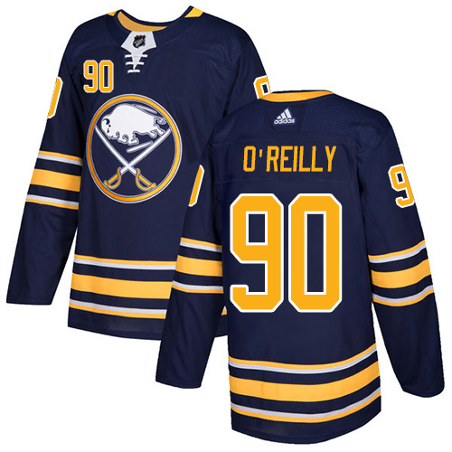 Adidas Sabres #90 Ryan O'Reilly Navy Blue Home Authentic Youth Stitched NHL Jersey - Click Image to Close